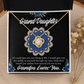 To My Granddaughter Encouragement From Grandpa Infinity Knot Necklace Message Card-Express Your Love Gifts