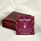 To My Granddaughter Every Time Alluring Ribbon Necklace Message Card-Express Your Love Gifts