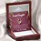 To My Granddaughter Every Time Forever Necklace w Message Card-Express Your Love Gifts