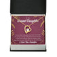 To My Granddaughter Every Time Forever Necklace w Message Card-Express Your Love Gifts