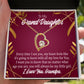 To My Granddaughter Every Time Forever Necklace w Message Card-Express Your Love Gifts
