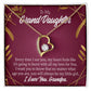 To My Granddaughter Every Time Forever Necklace w Message Card-Express Your Love Gifts