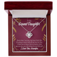 To My Granddaughter Every Time From Grandpa Infinity Knot Necklace Message Card-Express Your Love Gifts