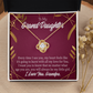 To My Granddaughter Every Time From Grandpa Infinity Knot Necklace Message Card-Express Your Love Gifts