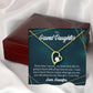 To My Granddaughter Every Time Grandpa Sees You Forever Necklace w Message Card-Express Your Love Gifts