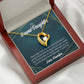To My Granddaughter Every Time Grandpa Sees You Forever Necklace w Message Card-Express Your Love Gifts