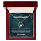 To My Granddaughter Every Time Grandpa Sees You Forever Necklace w Message Card-Express Your Love Gifts