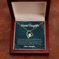 To My Granddaughter Every Time Grandpa Sees You Forever Necklace w Message Card-Express Your Love Gifts