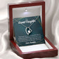 To My Granddaughter Every Time Grandpa Sees You Forever Necklace w Message Card-Express Your Love Gifts