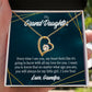 To My Granddaughter Every Time Grandpa Sees You Forever Necklace w Message Card-Express Your Love Gifts