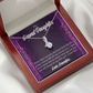 To My Granddaughter Every time I see you Alluring Ribbon Necklace Message Card-Express Your Love Gifts