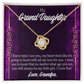To My Granddaughter Every Time I See You From Grandpa Infinity Knot Necklace Message Card-Express Your Love Gifts