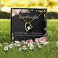 To My Granddaughter Extra Share of Love Forever Necklace w Message Card-Express Your Love Gifts