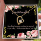 To My Granddaughter Extra Share of Love Forever Necklace w Message Card-Express Your Love Gifts