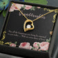To My Granddaughter Extra Share of Love Forever Necklace w Message Card-Express Your Love Gifts