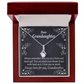 To My Granddaughter For Brave and Smart Granddaughter Alluring Ribbon Necklace Message Card-Express Your Love Gifts