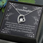 To My Granddaughter For Brave and Smart Granddaughter Forever Necklace w Message Card-Express Your Love Gifts