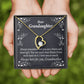 To My Granddaughter For Brave and Smart Granddaughter Forever Necklace w Message Card-Express Your Love Gifts
