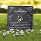 To My Granddaughter For Brave and Smart Granddaughter Forever Necklace w Message Card-Express Your Love Gifts