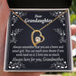 To My Granddaughter For Brave and Smart Granddaughter Forever Necklace w Message Card-Express Your Love Gifts