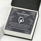 To My Granddaughter For Brave and Smart Granddaughter Forever Necklace w Message Card-Express Your Love Gifts
