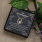 To My Granddaughter For Brave and Smart Granddaughter Forever Necklace w Message Card-Express Your Love Gifts