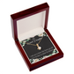 To My Granddaughter Forever in My Heart Alluring Ribbon Necklace Message Card-Express Your Love Gifts