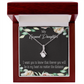 To My Granddaughter Forever in My Heart Alluring Ribbon Necklace Message Card-Express Your Love Gifts