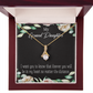 To My Granddaughter Forever in My Heart Alluring Ribbon Necklace Message Card-Express Your Love Gifts