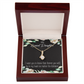 To My Granddaughter Forever in My Heart Alluring Ribbon Necklace Message Card-Express Your Love Gifts