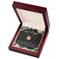To My Granddaughter Forever in My Heart Infinity Knot Necklace Message Card-Express Your Love Gifts