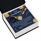 To My Granddaughter Graduation Gift Infinity Knot Necklace Message Card-Express Your Love Gifts