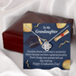 To My Granddaughter Graduation Gift Infinity Knot Necklace Message Card-Express Your Love Gifts