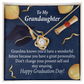To My Granddaughter Graduation Gift Infinity Knot Necklace Message Card-Express Your Love Gifts