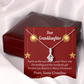 To My Granddaughter Granddaughter Christmas Card Alluring Ribbon Necklace Message Card-Express Your Love Gifts