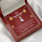 To My Granddaughter Granddaughter Christmas Card Alluring Ribbon Necklace Message Card-Express Your Love Gifts