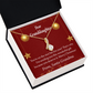 To My Granddaughter Granddaughter Christmas Card Alluring Ribbon Necklace Message Card-Express Your Love Gifts