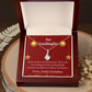 To My Granddaughter Granddaughter Christmas Card Alluring Ribbon Necklace Message Card-Express Your Love Gifts