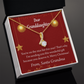 To My Granddaughter Granddaughter Christmas Card Alluring Ribbon Necklace Message Card-Express Your Love Gifts