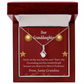 To My Granddaughter Granddaughter Christmas Card Alluring Ribbon Necklace Message Card-Express Your Love Gifts