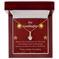 To My Granddaughter Granddaughter Christmas Card Alluring Ribbon Necklace Message Card-Express Your Love Gifts