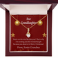 To My Granddaughter Granddaughter Christmas Card Alluring Ribbon Necklace Message Card-Express Your Love Gifts