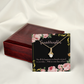 To My Granddaughter Granddaughter Gift Alluring Ribbon Necklace Message Card-Express Your Love Gifts