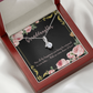 To My Granddaughter Granddaughter Gift Alluring Ribbon Necklace Message Card-Express Your Love Gifts