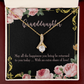 To My Granddaughter Granddaughter Gift Alluring Ribbon Necklace Message Card-Express Your Love Gifts