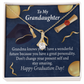 To My Granddaughter Granddaughter Graduation Gift Alluring Ribbon Necklace Message Card-Express Your Love Gifts