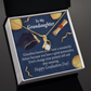 To My Granddaughter Granddaughter Graduation Gift Alluring Ribbon Necklace Message Card-Express Your Love Gifts