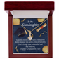 To My Granddaughter Granddaughter Graduation Gift Alluring Ribbon Necklace Message Card-Express Your Love Gifts