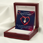 To My Granddaughter GrandDaughter in My Heart Alluring Ribbon Necklace Message Card-Express Your Love Gifts
