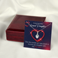 To My Granddaughter GrandDaughter in My Heart Alluring Ribbon Necklace Message Card-Express Your Love Gifts